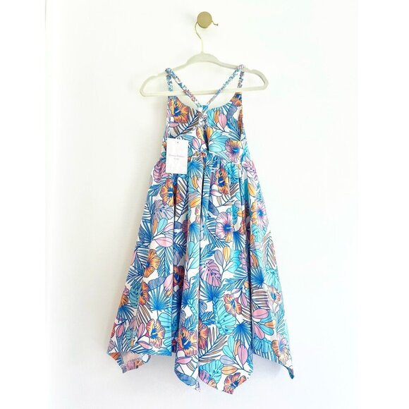 (NWT) Tommy Bahama White & Multicolor Pastel Floral Dress Kids Size 3T BEAUTIFUL - Picture 2 of 5